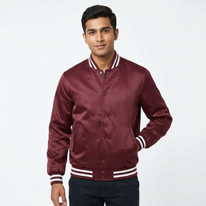 Men Fashion Men Clothing 2025 Good Quality <b>Top</b> Design Varsity Jackets Fashionable Button Varsity Jacket - Product Image 1