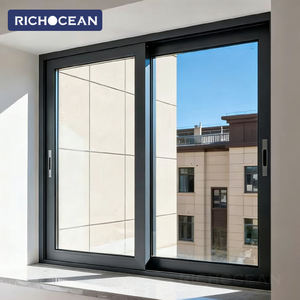 Fenêtre coulissante en aluminium <span class=keywords><strong>à</strong></span> <span class=keywords><strong>double</strong></span> <span class=keywords><strong>vitrage</strong></span> étanche RICHOCEAN, <span class=keywords><strong>isolation</strong></span> thermique extérieure, <span class=keywords><strong>fenêtres</strong></span> coulissantes pour maison - Product Image 1