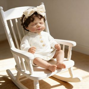 Poupée de mode de 49 cm, simulation de bébé, entièrement en vinyle souple, lavable, jouet pour fille, cadeau pour les enfants de 4 à 6 ans, dans un <span class=keywords><strong>sac</strong></span> en filet - Product Image 4