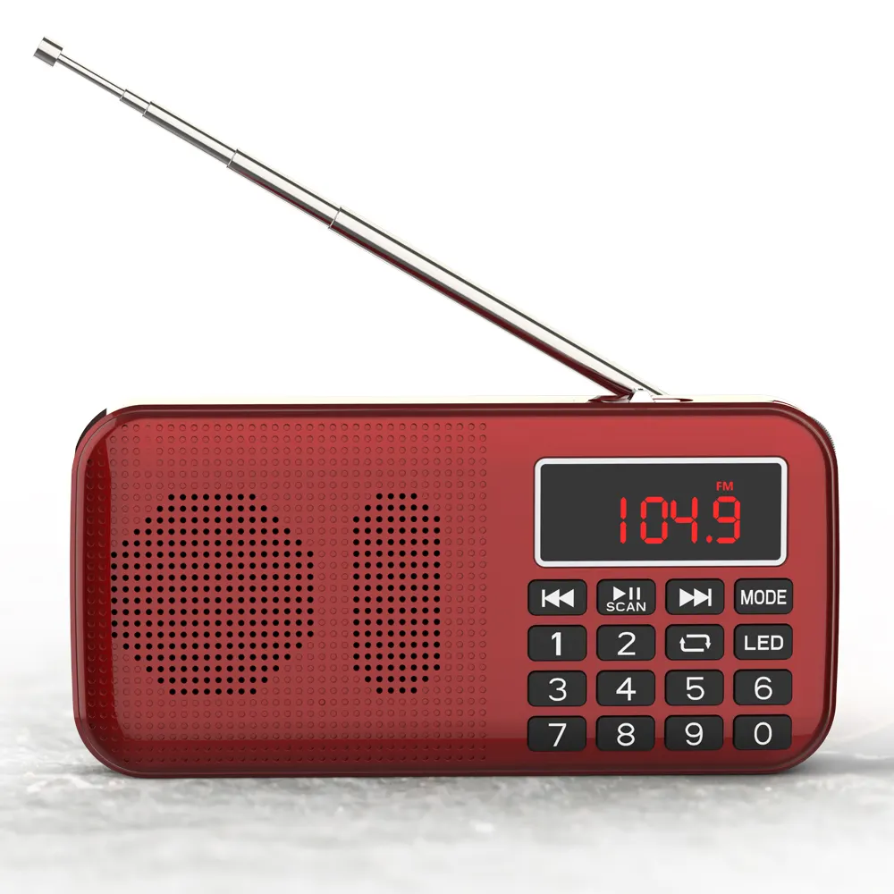 LCJ L-558 Máy Nghe Nhạc MP3 Mini Cầm Tay Chuyên Nghiệp Loa Radio FM Với Pin Sạc 18650 Và Hai Khe Cắm Thẻ TF