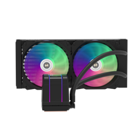 ALSEYE Promo Panas 2pcs Warna Hitam 120mm AIO Liquid Cooler ARGB CPU Water Cooler M240P-BII untuk Casing PC Gaming