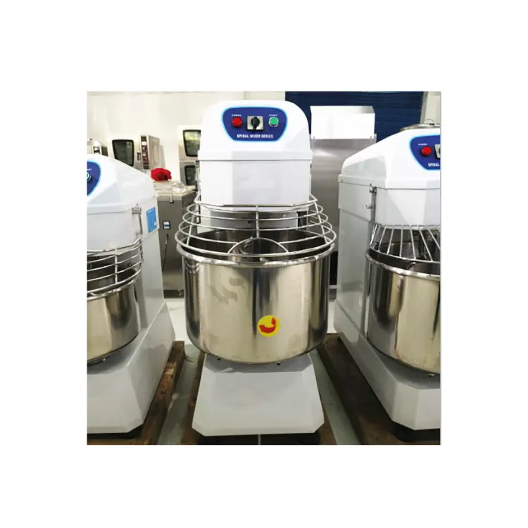 Mixer adonan industri, mixer adonan Stainless steel 60L/120L/240L cocok untuk membuat roti, mixer adonan profesional