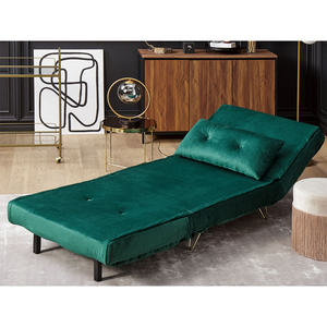 Canapé-lit pliant en velours, confortable et relaxant, idéal pour le salon - Product Image 6