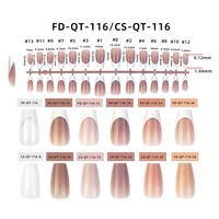 Gelsky Pointes d'Extension d'Ongles Épaisses Cercueil Acrylique Pointes d'Ongles en Gel Souple Pointes d'Ongles Françaises