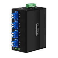 Modul Saklar Bypass Optik Olycom 4 Port Singlemode Konektor LC Input Ganda AC/DC