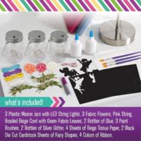 Kit d'artisanat lanterne féerique pour enfants avec lumière LED, veilleuse bricolage pour enfants, vente en gros