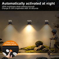 Lampe murale solaire magnétique extérieure IP54, étanche, à intensité variable, à commande tactile, pour porche, clôture, jardin, lampes murales décoratives LED