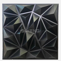 Panel de Pared 3D de PVC Dorado de 30*30cm, Papel Tapiz Ecológico para Decoración de Paredes Interiores y Techos