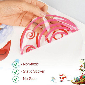 Tùy Chỉnh In Ấn Cửa Sổ Đồ Họa Dán Giáng Sinh Cửa Sổ Tĩnh Bám Decals Glass Sticker - Product Image 5