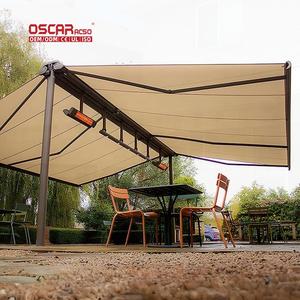 Auvent rétractable électrique imperméable pour patio, balcon, extérieur, cour, terrasse, jardin, auvent cassette - Product Image 1