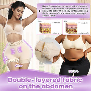 <span class=keywords><strong>Pantalon</strong></span> colombien avec culotte moulante minceur <span class=keywords><strong>taille</strong></span> haute formateur contrôle du ventre maille Shapewear bout à bout Shorts Shaper - Product Image 4