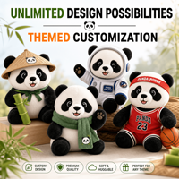 Peluche géante Panda OEM ODM, jouet en peluche personnalisé, jouet doux, cadeau promotionnel, jouet en peluche OEM ODM, animal en peluche, merchandising de marque