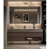 CBMMART Meuble-lavabo mural personnalisé à cuvette unique Salle de bain