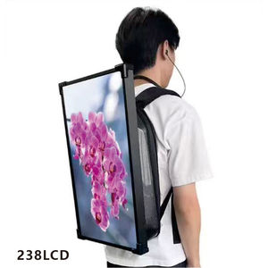 Langlebiger 23,8-Zoll 16:9 Tragbarer LCD Digitaler Rucksack-Bildschirm - Aufladbarer Video-Player für Bildung und Außenwerbung - Product Image 1