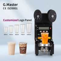 Machine de scellage automatique professionnelle électrique pour gobelets à bubble tea avec protection de sécurité pour les boissons, idéale pour les salons de thé, les restaurants