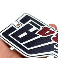 Badge en silicone 3D personnalisé sur mesure, patch en silicone thermocollant OEM ODM pour vêtements et maillots