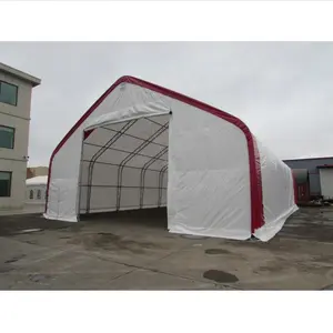 40x80x21 Double Truss PVC Shelter Fabric Buildings For Sale Tubular Steel Structure Portal Frame Steel Structure Tent