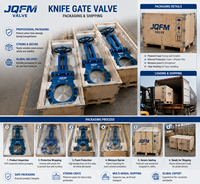 Katup Gerbang Pisau Baja Tahan Karat SS316 DN200 Manual Resilient Seated Slurry Gate Valve untuk Media Korosif OEM