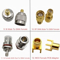 Gran oferta, adaptador de antena de Base hembra RP, conector inverso de orificio de soldadura de Base Rf recta