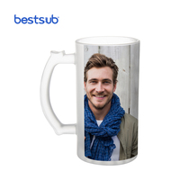 BestSub – Tasses à bière en verre de 16 oz personnalisables par sublimation – Design classique et contemporain pour femmes, fêtes et usage domestique (BN1)