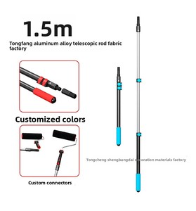 Rodillo de Lija Telescópico de Aleación de Aluminio Engrosado con Soporte para Papel de Lija, Herramienta de Extensión para Limpieza de Revestimientos de Paredes de Anhui - Product Image 1