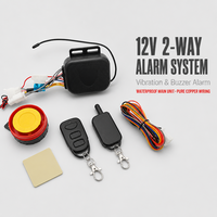 Nouveau système d'alarme antivol bidirectionnel pour moto en plastique ABS 12V, télécommande, capteur de vibration, sirène, kit de sécurité