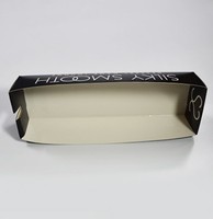 Logo Druck Schwarz Weiß Karton Papier 1 Stück Corn Dog Box