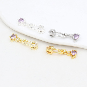 Chaîne d'espacement en or 18 carats avec zircon pour la fabrication de bijoux DIY, accessoires pour bracelets - Product Image 4