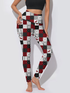 Keine Mindestbestellmenge/Individuelle Muster Dropshipping Neue Stile Hochgeschnittene Bauchkontrolle Fitness & Nahtlose Yogahosen mit Taschen, Übergrößen Damenkleidung für Maßgeschneiderte Leggings - Product Image 6