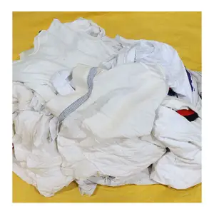 Hissen coupe Textile déchets chiffons balles blanc pur chiffons de nettoyage industriel utilisé serviette de bain chiffons d'essuyage pour vente en gros