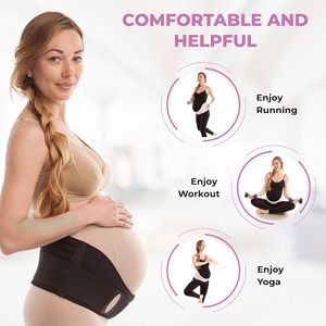 हल्के टिकाऊ न्यूप्रोन नरम सांस लेने वाली गर्भावस्था पेट समर्थन बैंड सुरक्षित गर्भावस्था के लिए मातृत्व कमर समर्थन बेल्ट - Product Image 4