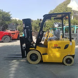 Nearsun yüksek kaliteli elektrikli yük kaldırma araçları 2000kg 2t küçük elektrikli sürücü forklift 3 aşamaları ile 4.5m kaldırma yüksekliği