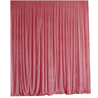 Cortina de Fondo de Satén Rosa Polvoriento, Resistente a las Arrugas, para Decoración de Bodas, Fiestas, Eventos y Cabinas de Fotos