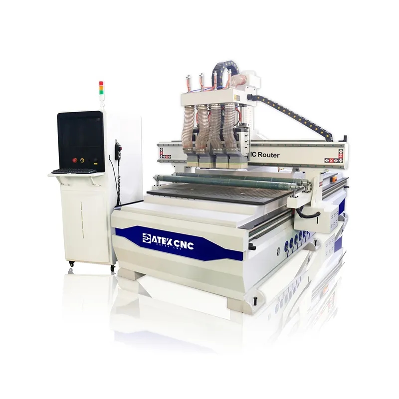 High Speed 1325 Atc Cnc Router Machine 3 Axis Linear Auto Tool Changer Wood Cnc Engraving Machinery For Furniture Cabinet Making