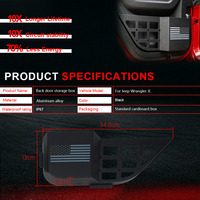 Prix de gros pour boîte de rangement de porte arrière et sac organisateur Molle de porte arrière pour Jeep Wrangler JL modèle 2018-2026, accessoires intérieurs