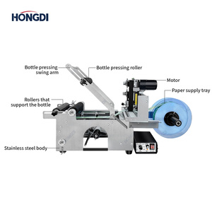 Reliable Automatic <b>Labeling</b> Machine for Bottles Glass/Metal High Productivity Touch Screen for Entrepreneurs Small-Scale - Product Image 3