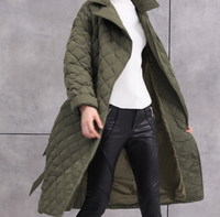 2024 haute qualité canard duvet d'oie plume femmes hiver col montant doudounes longue doudoune hiver Plaid femmes doudoune