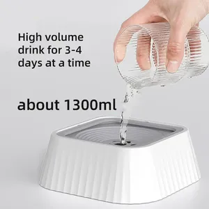Distributeur automatique 2-en-1 d'eau et de nourriture pour chats et chiens – Gamelle intégrée mignonne à gravité en plastique, capacité 1,3 L, anti-fuite - Product Image 5