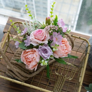 Bouquet de fleurs artificielles Time Alley, pivoine, rose, décoration de mariage, décoration de la maison CF02017 - Product Image 1