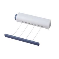 Haut niveau 5 lignes corde à linge rétractable extérieur Portable suspendu ligne de séchage mural balcon ligne de vêtements
