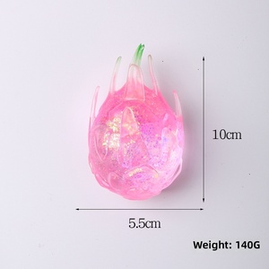 Jouet anti-stress Dragon Fruit, design minimaliste transparent, gadget frais à tirer et à presser pour une relaxation parfaite - Product Image 5
