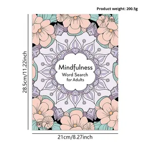 Mindfulness Word Search para adultos Cross-Border Popular Puzzle Book Desechable Adult Mindfulness Word Search - Product Image 2