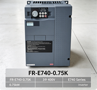 Variateur de fréquence 0,75 kW FR-E740-0.75K triphasé 380 V CA, contrôle vectoriel sans capteur, IP20 pour moteur CE