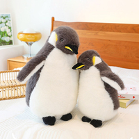 Peluche réaliste pingouin en vente directe d'usine, jouet doux et moelleux pour enfants, compagnon de jeu
