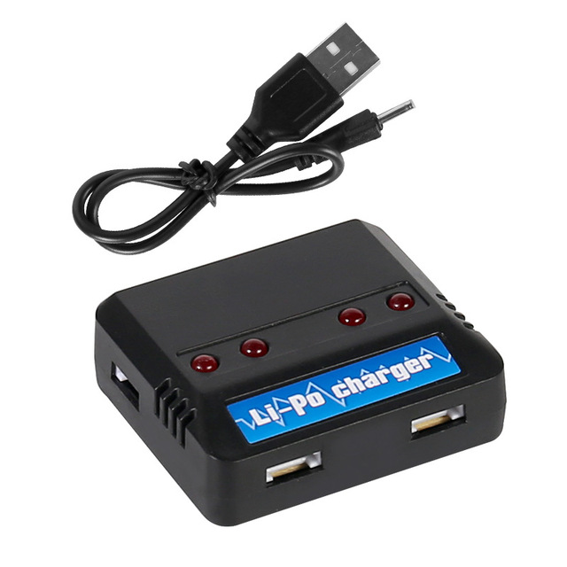 5 in 1 Wires 3.7V Lipo Battery Charger Multiple Socket Usb Smart Charger Station for XH2.54 Connector