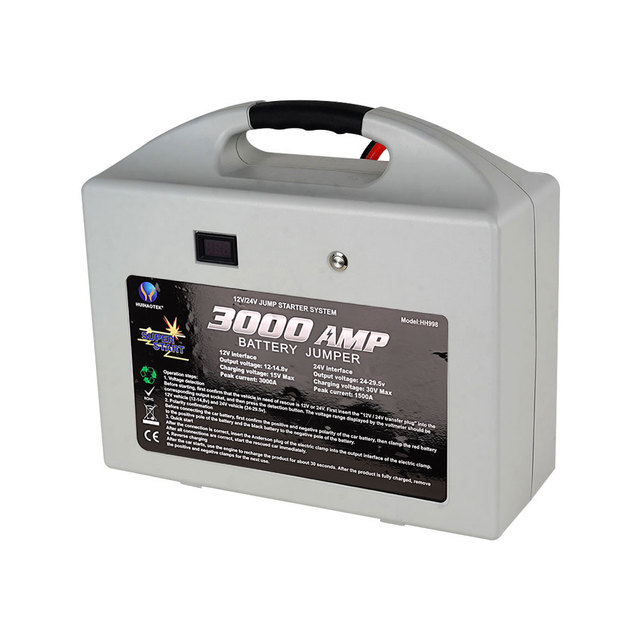 3000 Amp Portable 12V 24V Super Capacitor Jump Starter