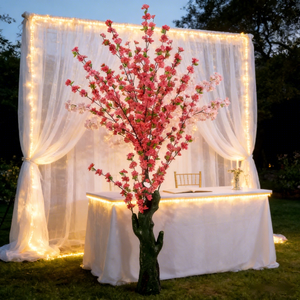 Árbol de Melocotón Artificial de Seda Duradero al por Mayor, 160-200cm, Set de Varias Piezas para Festivales, Bodas y Paisajismo del Hogar - Product Image 3