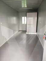 Maison conteneur de 20 pieds, bureau pliable avec mezzanine, chambre préfabriquée pliable pour maisons mobiles dans les camps pétroliers.
