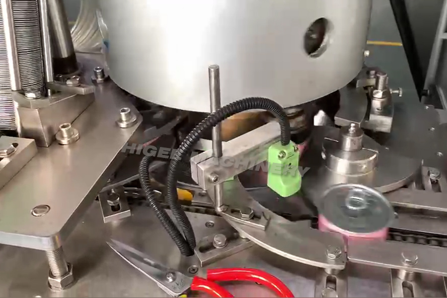 Higee Automatic luncheon meat canned vacuum sealing machine canned sardine fish seaming machine