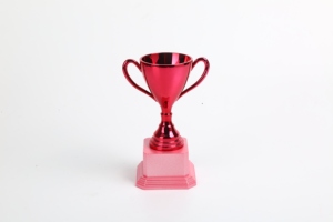 ของขวัญวันแม่และวันพ่อพลาสติก ABS ซูเปอร์วูแมนและผู้ชายมีการพิมพ์สกรีนด้วยรังสียูวีและผ้าไหมมินิถ้วยรางวัล - Product Image 5